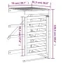 Extensión para cobertizo de cubo basura madera pino marrón miel de vidaXL, Soportes para contenedores de residuos - Ref: Foro...