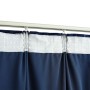 Cortinas opacas ganchos 2 pzas terciopelo azul oscuro 140x175cm de vidaXL, Cortinas y visillos - Ref: Foro24-134532, Precio: ...