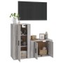 Set de muebles para TV 2 pzas madera contrachapada gris Sonoma en Muebles TV | Comprar online en Foru.es