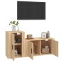 Set de muebles para TV 2 pzas madera contrachapada roble sonoma en Muebles TV | Comprar online en Foru.es