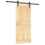 Sliding door with solid pine wood fittings 90x210 cm by vidaXL, Doors - Ref: Foro24-3202989, Price: 173,22 €, Discount: %