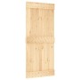 Puerta corredera con herrajes madera maciza de pino 90x210 cm de vidaXL, Puertas - Ref: Foro24-3202989, Precio: 176,67 €, Des...