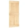 Sliding door with solid pine wood fittings 90x210 cm by vidaXL, Doors - Ref: Foro24-3202989, Price: 173,22 €, Discount: %