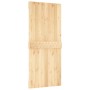 Puerta corredera con herrajes madera maciza de pino 90x210 cm de vidaXL, Puertas - Ref: Foro24-3202989, Precio: 176,67 €, Des...