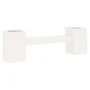Banco con jardineras madera de pino blanco 184,5x39,5x56,5 cm de vidaXL, Bancos de jardín - Ref: Foro24-825171, Precio: 156,9...