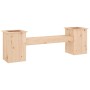 Banco con jardineras madera maciza de pino 184,5x39,5x56,5 cm de vidaXL, Bancos de jardín - Ref: Foro24-825170, Precio: 112,3...