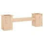 Banco con jardineras madera maciza de pino 184,5x39,5x56,5 cm de vidaXL, Bancos de jardín - Ref: Foro24-825170, Precio: 110,2...