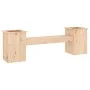 Banco con jardineras madera maciza de pino 184,5x39,5x56,5 cm de vidaXL, Bancos de jardín - Ref: Foro24-825170, Precio: 110,2...