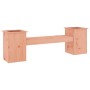 Banco con jardineras madera de abeto Douglas 184,5x39,5x56,5 cm de vidaXL, Bancos de jardín - Ref: Foro24-825175, Precio: 123...