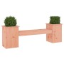 Banco con jardineras madera de abeto Douglas 184,5x39,5x56,5 cm de vidaXL, Bancos de jardín - Ref: Foro24-825175, Precio: 123...