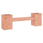 Banco con jardineras madera de abeto Douglas 184,5x39,5x56,5 cm de vidaXL, Bancos de jardín - Ref: Foro24-825175, Precio: 123...