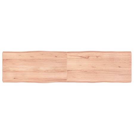 Tablero mesa madera tratada borde natural marrón 160x40x(2-6)cm de vidaXL, Tableros para mesas - Ref: Foro24-363969, Precio: ...