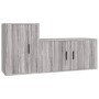 Set de muebles para TV 2 pzas madera contrachapada gris Sonoma en Muebles TV | Comprar online en Foru.es