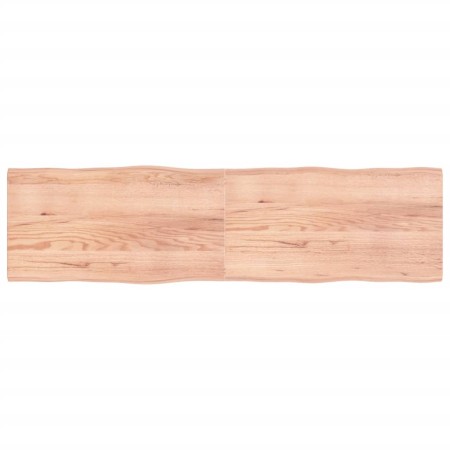 Tablero mesa madera tratada borde natural marrón 220x60x(2-4)cm de vidaXL, Tableros para mesas - Ref: Foro24-363990, Precio: ...