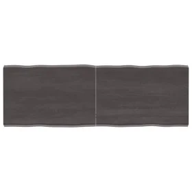 Tablero mesa madera tratada borde vivo marrón 120x40x(2-4) cm de vidaXL, Tableros para mesas - Ref: Foro24-364022, Precio: 49...