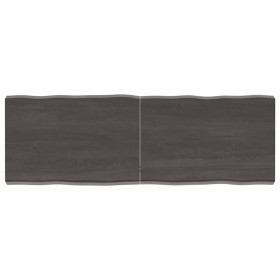 Tablero mesa madera tratada borde vivo marrón 120x40x(2-6) cm de vidaXL, Tableros para mesas - Ref: Foro24-364023, Precio: 60...