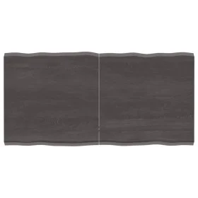Tablero mesa madera tratada borde vivo marrón 120x60x(2-4) cm de vidaXL, Tableros para mesas - Ref: Foro24-364026, Precio: 68...