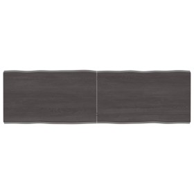 Tablero mesa madera tratada borde vivo marrón 140x40x(2-4) cm de vidaXL, Tableros para mesas - Ref: Foro24-364028, Precio: 57...