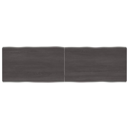 Tablero mesa madera tratada borde vivo marrón 140x40x(2-4) cm de vidaXL, Tableros para mesas - Ref: Foro24-364028, Precio: 57...