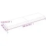 Treated wood table top brown live edge 140x40x(2-4) cm by vidaXL, Table tops - Ref: Foro24-364028, Price: 57,41 €, Discount: %
