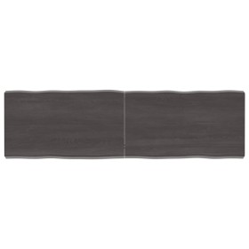 Tablero mesa madera tratada borde vivo marrón 140x40x(2-6) cm de vidaXL, Tableros para mesas - Ref: Foro24-364029, Precio: 68...