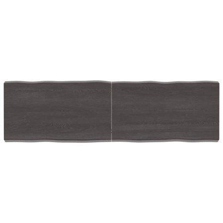 Tablero mesa madera tratada borde vivo marrón 140x40x(2-6) cm de vidaXL, Tableros para mesas - Ref: Foro24-364029, Precio: 68...