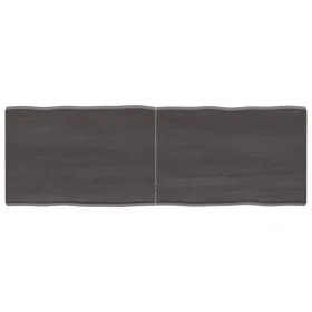 Tablero mesa madera tratada borde vivo marrón 140x50x(2-4) cm by vidaXL, Table tops - Ref: Foro24-364030, Price: 68,35 €, Dis...