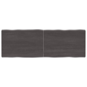 Tablero mesa madera tratada borde vivo marrón 140x50x(2-4) cm de vidaXL, Tableros para mesas - Ref: Foro24-364030, Precio: 68...