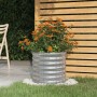 Jardinera de acero galvanizado 40x40x36 cm plateado en Macetas y jardineras | Comprar online en Foru.es