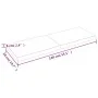 Treated wood table top brown live edge 140x50x(2-6) cm by vidaXL, Table tops - Ref: Foro24-364031, Price: 80,66 €, Discount: %
