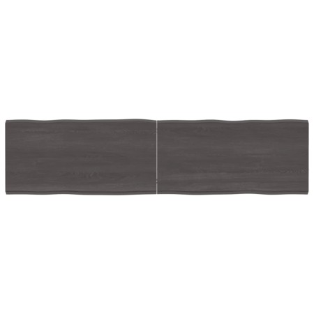Tablero mesa madera tratada borde vivo marrón 160x40x(2-4) cm de vidaXL, Tableros para mesas - Ref: Foro24-364034, Precio: 64...
