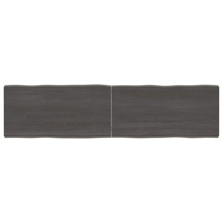 Tablero mesa madera tratada borde vivo marrón 160x40x(2-6) cm de vidaXL, Tableros para mesas - Ref: Foro24-364035, Precio: 77...