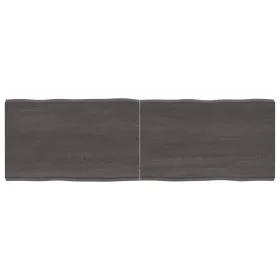 Tablero mesa madera tratada borde vivo marrón 160x50x(2-6) cm de vidaXL, Tableros para mesas - Ref: Foro24-364037, Precio: 90...
