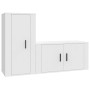 Set de muebles de TV 2 piezas madera contrachapada blanco en Muebles TV | Comprar online en Foru.es