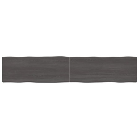 Tablero mesa madera tratada borde vivo marrón 200x40x(2-6) cm de vidaXL, Tableros para mesas - Ref: Foro24-364047, Precio: 94...