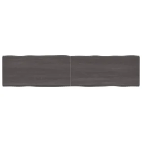 Tablero mesa madera tratada borde vivo marrón 220x50x(2-6) cm de vidaXL, Tableros para mesas - Ref: Foro24-364055, Precio: 11...