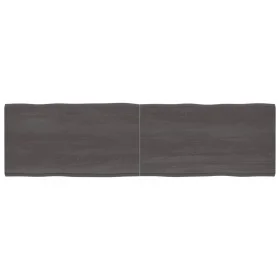 Tablero mesa madera tratada borde vivo marrón 220x60x(2-6) cm de vidaXL, Tableros para mesas - Ref: Foro24-364057, Precio: 13...