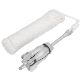 Ancla plegable con cuerda hierro maleable plateado 2,5 kg de vidaXL, Anclas - Ref: Foro24-94285, Precio: 34,71 €, Descuento: %