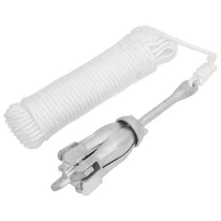 Ancla plegable con cuerda hierro maleable plateado 2,5 kg by vidaXL, Anchors - Ref: Foro24-94285, Price: 34,71 €, Discount: %
