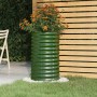 Jardinera de acero galvanizado verde 40x40x68 cm en Macetas y jardineras | Comprar online en Foru.es