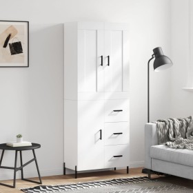 Aparador alto madera contrachapada blanco 69,5x34x180 cm de vidaXL, Aparadores - Ref: Foro24-3199817, Precio: 176,37 €, Descu...
