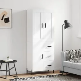 Tall white plywood sideboard 69.5x34x180 cm by vidaXL, Sideboards - Ref: Foro24-3199817, Price: 169,16 €, Discount: %