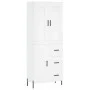 Tall white plywood sideboard 69.5x34x180 cm by vidaXL, Sideboards - Ref: Foro24-3199817, Price: 169,16 €, Discount: %