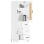 Tall white plywood sideboard 69.5x34x180 cm by vidaXL, Sideboards - Ref: Foro24-3199817, Price: 169,16 €, Discount: %