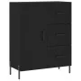 Aparador alto madera contrachapada negro 69,5x34x180 cm de vidaXL, Aparadores - Ref: Foro24-3199818, Precio: 182,87 €, Descue...