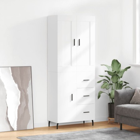 Aparador alto madera contrachapada blanco 69,5x34x180 cm de vidaXL, Aparadores - Ref: Foro24-3199825, Precio: 177,00 €, Descu...