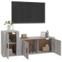 Set de muebles para TV 2 pzas madera contrachapada gris Sonoma en Muebles TV | Comprar online en Foru.es