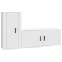Set de muebles de TV 2 piezas madera contrachapada blanco en Muebles TV | Comprar online en Foru.es
