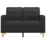 Sofá de 2 plazas de tela negro 120 cm de vidaXL, Sofás - Ref: Foro24-359087, Precio: 180,68 €, Descuento: %
