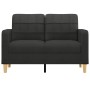 Sofá de 2 plazas de tela negro 120 cm de vidaXL, Sofás - Ref: Foro24-359087, Precio: 199,54 €, Descuento: %